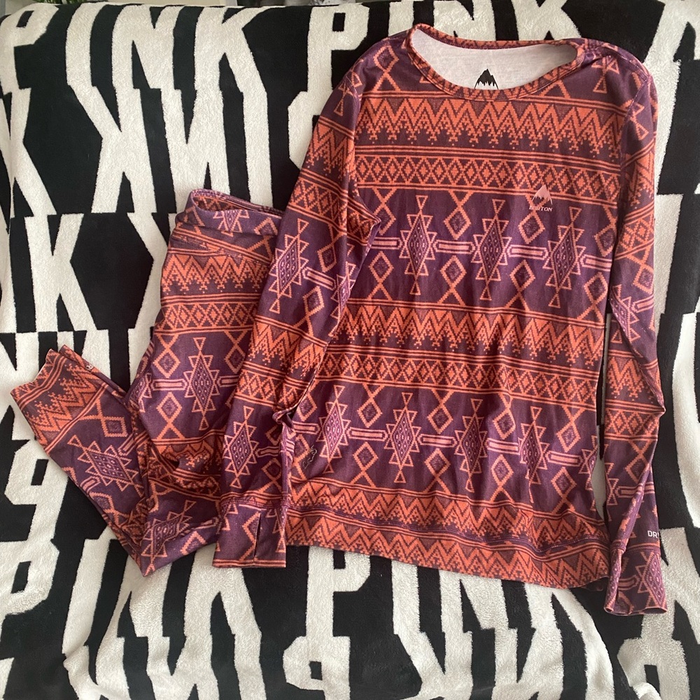 Burton Purple and Orange Patterned Set